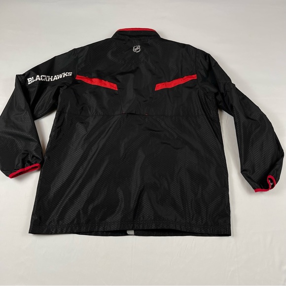 Reebok Chicago Blackhawks Hockey NHL Black Full Zip Kinetic Fit Jacket Size: XL - Picture 10 of 16